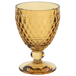 Villeroy & Boch – Boston Saffron Rotweinglas Gelb, Spülmaschinenfest, Weinglas Rotwein, Buntes Glas, Außergewöhnliche Gläser, Glas für Wein, Kristallglas