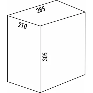 Naber Ersatzeimer, anthrazit (15 Liter).  - Mülleimer - Grau