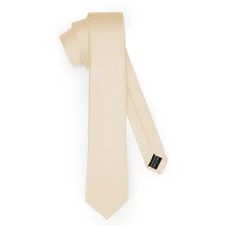 Ladeheid Klassische Herren Krawatte, matt, Perfekt für Büro & Festlichkeiten, Vielfältige Farben - Ideal für Geschäftsmeetings, Hochzeiten TMM-7 (150cm x 7cm, Beige)