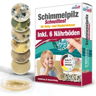 Schimmeltest für Baby- und Kinderzimmer – Schimmel Test zur Bestimmung der Schimmelpilzbelastung in der Luft