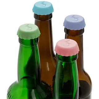 LURCH Silikon-Kronkorken Pastell bunt, 12 St.