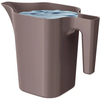 PECZEKO Gießkanne 1,8 Liter für Haus & Garten - aus robustem Kunststoff - giesskanne zur einfachen Bewässerung von Blumen, Pflanzen und zimmerpflanzen 1er-Set (1 Pack) Schokolade