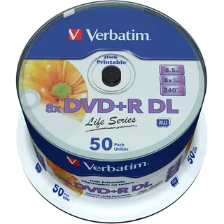 Verbatim DVD+R 8,5 GB 8x bedruckbar 50 St.