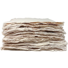 Indigo - Hadernpapier - handgeschöpft - 100 % Baumwolle - A2 - 20 Blatt