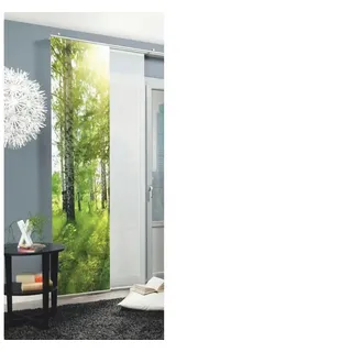 Home fashion Schiebevorhang, Grün, 245 x 60 cm