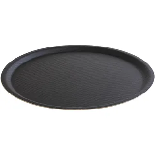 APS 515 HAPPY HOUR Schwarz Anti-Rutsch-Tablett, Ø43 cm