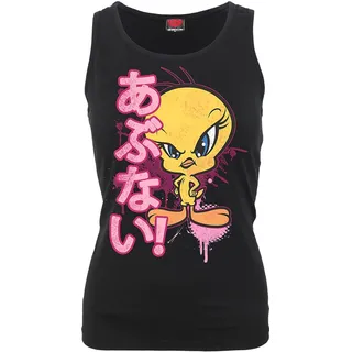 Looney Tunes Damen G058-Tops-Sleeveless T-Shirt, Black, XXL