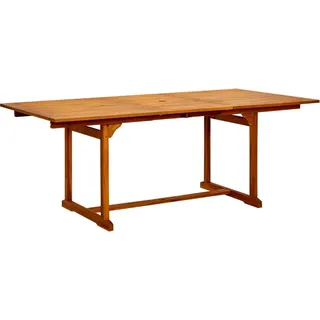 vidaXL Garten-Esstisch (150-200)x100x75 cm Massivholz Akazie - Braun