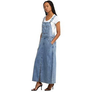 G-star Skater Maxi Dungaree ärmelloses Kleid - Faded Blue Star - XS