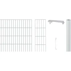 Alberts 664251 Zaungabionen Cluster | verschiedene Längen und Höhen | zum Einbetonieren | feuerverzinkt | Mattenbreite 200 cm | Höhe 100 cm | Länge 8 m