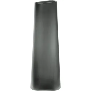 LEONARDO HOME TURNO Vase • 1 Stück • Graue Glasvase mit Matter Oberfläche • Moderne Optik • Schlichtes Design für den Wohnbereich • Blumenvase für einzelne Blumen • Höhe 42 cm • grau • 055265