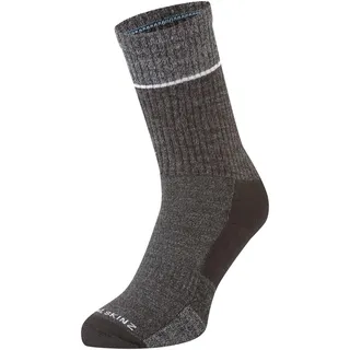 SEALSKINZ Unisex Thurton Solo Socke, Schwarz-grau, M EU
