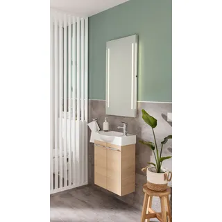 Fackelmann Waschbeckenunterschrank »SBC« Badmöbel für Gäste-WC, Breite ca. 55 cm, braun