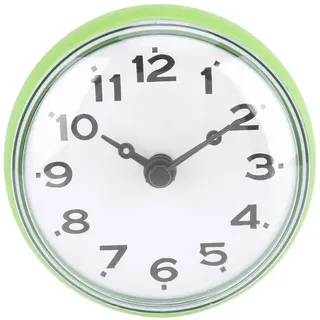 MAGT Badezimmeruhr, wasserdichte Wanduhr Saugnapf Badezimmer Uhr Saug Wand Fenster Spiegel Bad Dusche Uhr für Badezimmer(Grün)