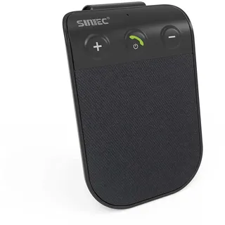 Bluetooth Kfz Freisprecheinrichtung Freisprechanlage für Auto, Wireless Handsfree Car Kit mit Sonnenblende Siri & GPS Unterstützung Auto Power On Freihändig für 2 Telefone Gleichzeitig,Schwarz - BC936