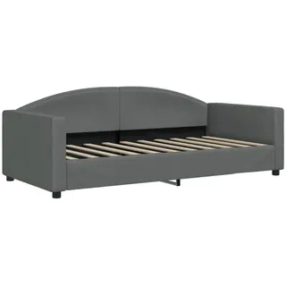 vidaXL Tagesbett Dunkelgrau 90x190 cm Stoff - Grau