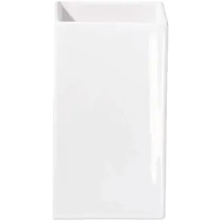 Asa Selection ASA Quadro Vase 12 x 12 x 30 cm, Weiß