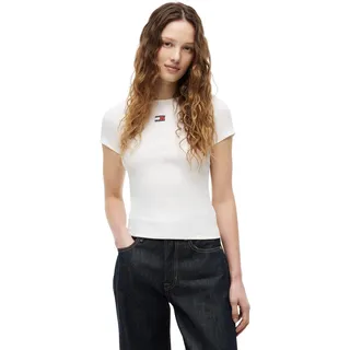 Tommy Hilfiger Tjw Slim Badge Rib Tee Beige L