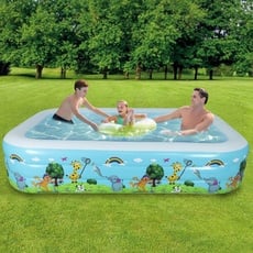 Swimmingpool,JBSON Aufstellpool 260x175x60cm,Frame Pool Familienpool Rund für die ganze Familie im eigenen Garten Outdoor Badespaß