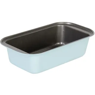 wenco premium Mini-Königskuchenform, 14,4 x 8,4 x 4 cm Innenmaße (Außenlänge: 18 cm), Antihaftbeschichtung, Kohlenstoffstahl, Helltürkis