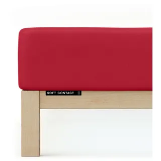 schlafgut Soft Contact 140 x 200 - 160 x 200 cm red deep