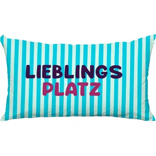 Queence Kissenbezug Lieblingsplatz 60 x 40 cm Pink