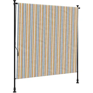 vidaXL Außenrollo 150 x 270 cm gelb und weiß