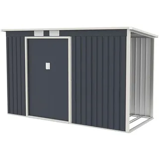 Juskys Gerätehaus 2,63 x 1,17 m Grau