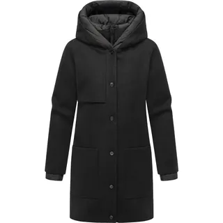 Navahoo Kurzmantel »Kurzmantel Flauschwunder 14«, schwarz