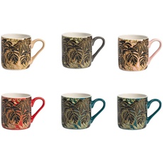 H&h set 6 tazze caff botanical winter assortite cc 110