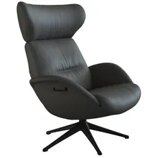 FLEXLUX Relaxsessel »Relaxchairs More«, Premium Komfort, Rücken- & Kopfteilverstellung, drehbar, Fuß schwarz, grau