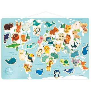 Janod Mein Magnetisches Puzzle Minikids - Multicolor - One Size