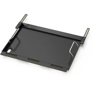 onlyfire Universelle Grillplatte für Meisten 3 Brenner Gasgrills, Plancha Gasgrill für Weber, Enders, Rösle, Taino, Royal Gourmet, Juskys, Char-Broil, Burnhard, Napoleon, mit Versenkbarem Ständer