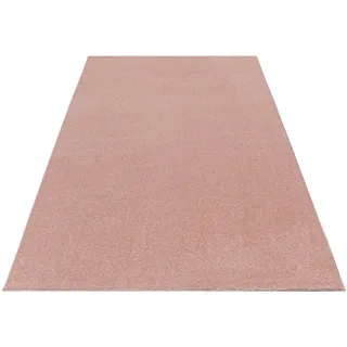 Ata Kurzflorteppich 80 x 250 cm rosa