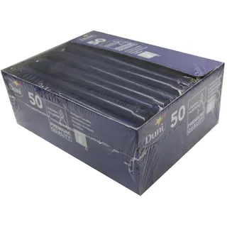 Duni Leuchterkerzen dunkelblau, 25 cm, 50 Stück