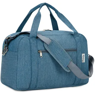 Narwey Ryanair Handgepäck 40x30x20, Klein Sporttasche Faltbare Reisetasche Handgepäck Tasche Flugzeug für Damen, Travel Bag Weekender Herren 20L (Navy blau)