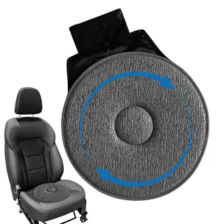 360 Drehbares Sitzkissen, Rutschkissen Drehbares Autositzkissen Rundes, Tragbares Memory-Schaumstoff Auto Drehsitzkissen Für Senioren Behinderte, Multifunktional Kissen Für Stuhl Hocker Rollstuhl Auto