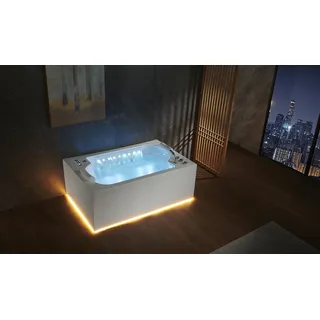 Badewanne Wanne Indoor Whirlpool Badewanne Spa Wanne LED 180x120