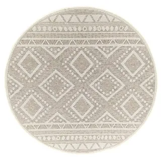 The CarPET »Calgary« rund 1 mm Höhe moderner robuster In und Outdoor Teppich, beige,