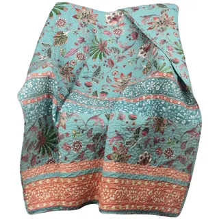 Greenland Home Überwurfdecke, Barfuß-Bungalow-Audrey, 127 x 152,4 cm, Türkis