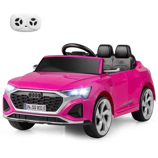 Costway FANTASK Kinder Elektroauto Audi SQ8 schwarz (Schwarz)