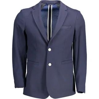 GANT Blaue Schlanke Jacke mit Knopfverschluss und Taschen : Größe - 54 Größe: 54 - Blau