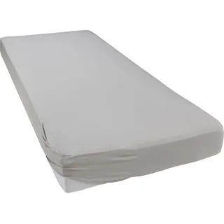 bellana Spannbettlaken Zwirn-Elasthan 90 x 200 - 180 x 200 cm silber