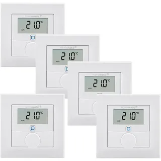 Homematic IP Wandthermostat mit Luftfeuchtigkeitssensor 5 St. Weiß