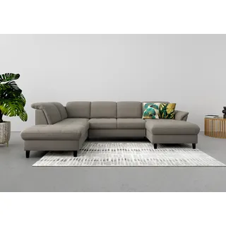 sit&more Wohnlandschaft »Maggiore U-Form« wahlweise mit Kopfteilverstellung, Bettfunktion und Stauraum,