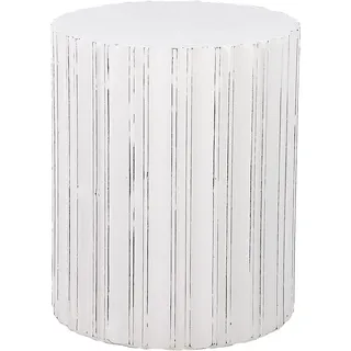 Beliani Beistelltisch Weiß