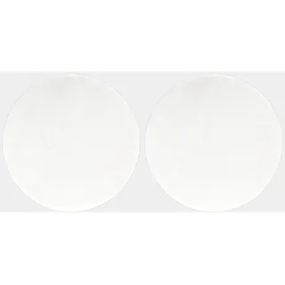 andiamo Sitzkissen Lambskin, 100% Kunstfell, Rund und Flauschiges Stuhlkissen, Pflegeleicht, Farbe:Weiß, Größe:Ø 40 cm (Packung mit 2)