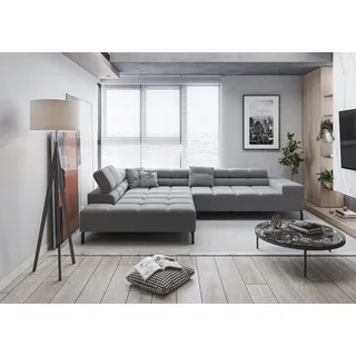 Home Affaire Ecksofa Ancona New Polyester 3-Sitzer Schwarz