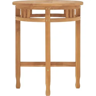 vidaXL Bistrotisch Ø60x60 cm Teak Massivholz - Braun