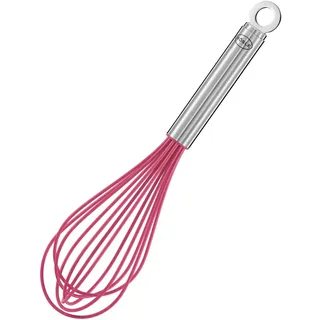 Rösle Pink Charity Edition, Edelstahl 18/10, Silikon pink, Temperaturbeständig bis 220 °C, spülmaschinengeeignet, Länge 27 cm, 27 x 6,5 x 6,5 cm